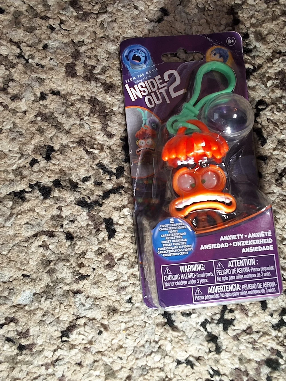 Anxiety Fidget Character Toy - Orange & Teal